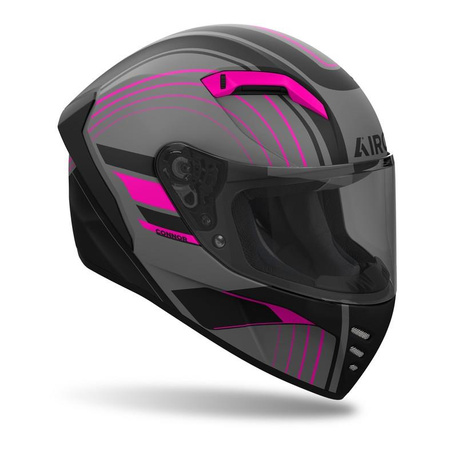 Kask integralny AIROH CONNOR ACHIVE PINK MATT szary różowy czarny