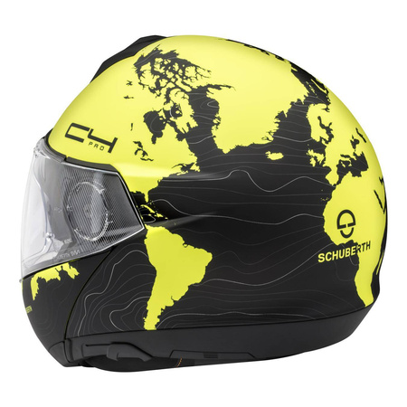 Kask szczękowy SCHUBERTH C4 PRO ECE MAGNITUDO YELLOW czarny żółty fluo