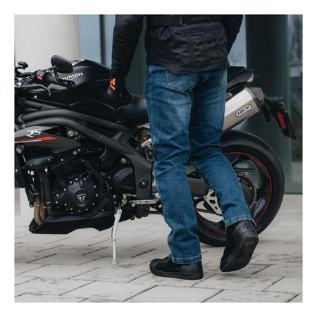 Jeansy motocyklowe REBELHORN HAWK III REGULAR FIT WASHED BLUE niebieski