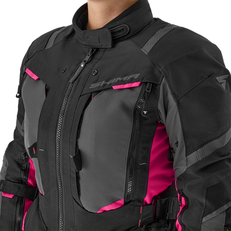 Kurtka tekstylna damska SHIMA HERO 2.0 LADY PINK czarny szary różowy