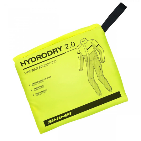 Kombinezon przeciwdeszczowy SHIMA HYDRODRY 2.0 BLACK/FLUO czarny żółty fluo