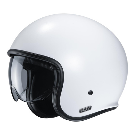 Kask otwarty HJC V30 SEMI FLAT PEARL WHITE biały