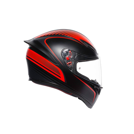 Kask integralny AGV K1 WARMUP BLACK/RED czarny czerwony