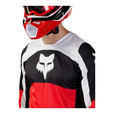 Bluza cross FOX 180 NITRO FLUO RED czerwony fluo biały czarny