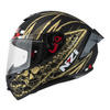 Kask integralny NZI TRENDY FLAG BLACK GOLD MATT czarny złoty