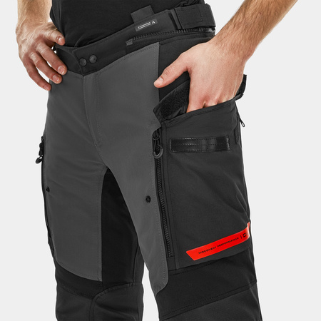 Spodnie tekstylne SHIMA DUNE RED czarny szary czerwony