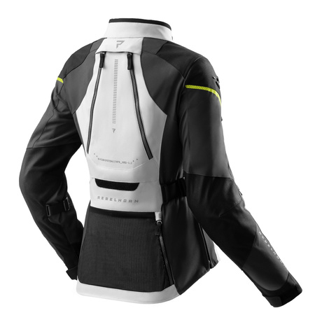 Kurtka tekstylna damska REBELHORN HARDY 3.0 LADY BLACK/GREY/FLUO YELLOW czarny szary żółty fluo