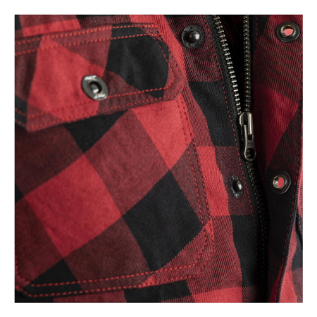 Kurtka tekstylna RST LUMBERJACK ARAMID CE RED czarny szary czerwony
