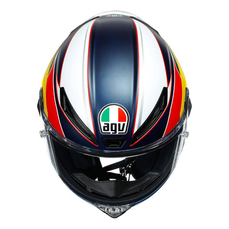 Kask integralny AGV CORSA R SUPERSPORT BLUE/WHITE/RED niebieski czerwony żółty biały