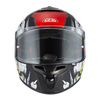 Kask integralny NZI TRENDY 3 RAPTOR BLACK GREY RED MATT czarny szary czerwony