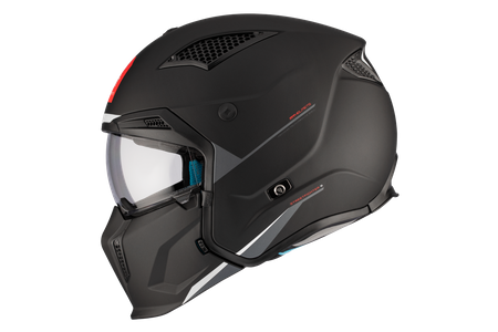 Kask otwarty MT STREETFIGHTER SV S SOLID MATT BLACK czarny mat