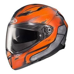 Kask integralny HJC F70 DEATHSTROKE DC COMICS BLUE/ORANGE niebieski pomarańczowy szary czarny