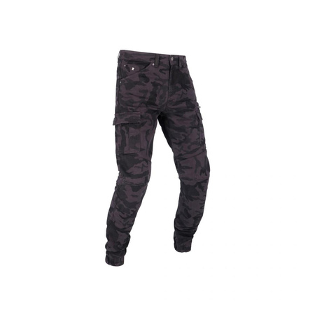 Jeansy motocyklowe RICHA APACHE BLACK CAMO czarny szary