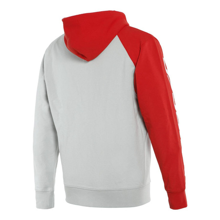 Bluza DAINESE PADDOCK FULL-ZIP HOODIE GREY/RED szary czerwony