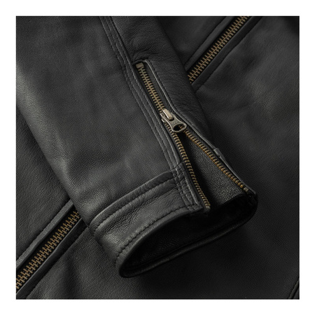 Kurtka skórzana OZONE STRIKER BLACK czarny