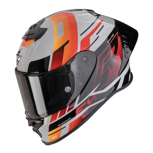 Kask integralny SCORPION EXO-R1 EVO II AIR ADRENALINE GREY/RED/ORANGE szary czerwony pomarańczowy