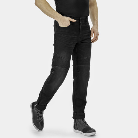 Jeansy motocyklowe SHIMA ZENITH BLACK czarny