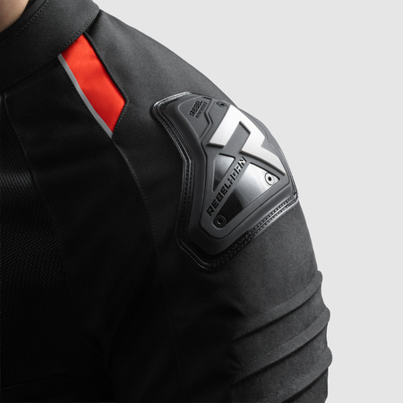 Kurtka tekstylna REBELHORN VANDAL 2 AIR BLACK/RED czarny czerwony