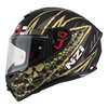 Kask integralny NZI TRENDY FLAG BLACK GOLD MATT czarny złoty