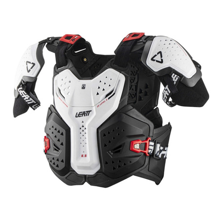 Buzer LEATT CHEST PROTECTOR 6.5 PRO WHITE czarny biały