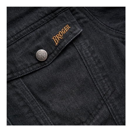 Kurtka jeansowa BROGER FLORIDA WASHED BLACK czarny