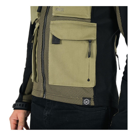 Kurtka tekstylna KNOX TOR SAGE zielony czarny