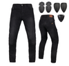 Jeansy motocyklowe BROGER FLORIDA WASHED BLACK czarny