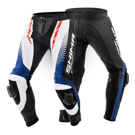 Spodnie skórzane SHIMA APEX RED FLUO czarny biały niebieski czerwony fluo