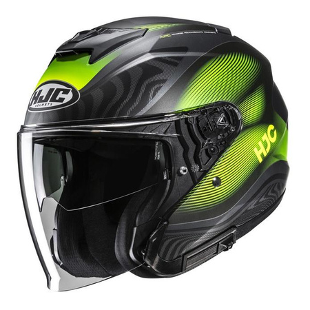 Kask otwarty HJC I31 DEPE BLACK/GREEN czarny zielony