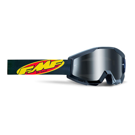 Gogle motocyklowe dziecięce FMF POWERCORE JUNIOR CORE BLACK SZYBA MIRROR SILVER czarny