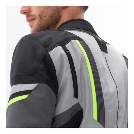 Kurtka tekstylna REBELHORN SCOUT BLACK/GREY/FLUO YELLOW czarny szary żółty fluo