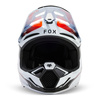 Kask cross FOX V3 MAGNETIC WHITE biały czerwony
