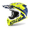 Kask cross AIROH AVIATOR ACE AMAZE BLUE GLOSS niebieski żółty fluo