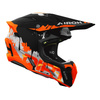 Kask cross AIROH TWIST 3 DIRT MATT czarny pomarańczowy fluo