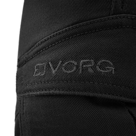 Jeansy motocyklowe VORG REVO BLACK czarny