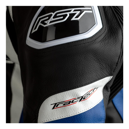 Kurtka skórzana RST TRACTECH EVO 4 CE BLACK/BLUE czarny niebieski