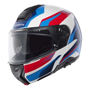 Kask szczękowy SCHUBERTH CONCEPT ECE TRACER BLUE biały niebieski czerwony