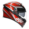 Kask integralny AGV K5 S TEMPEST RED czerwony czarny biały