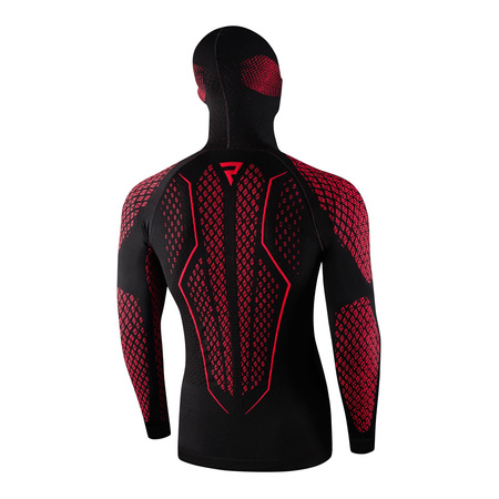Koszulka termoaktywna REBELHORN THERM II 2IN1 BLACK/RED czarny czerwony