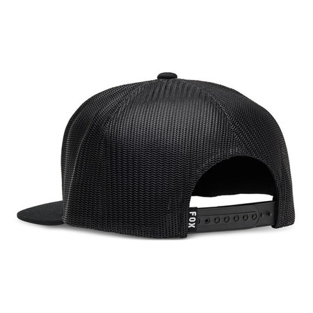 Czapka z daszkiem FOX ABSOLUTE MESH SNAPBACK BLACK czarny