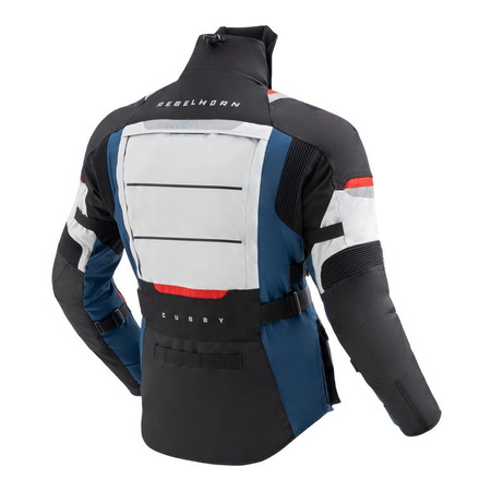 Kurtka tekstylna REBELHORN CUBBY V BLUE/GREY/RED niebieski szary czerwony czarny