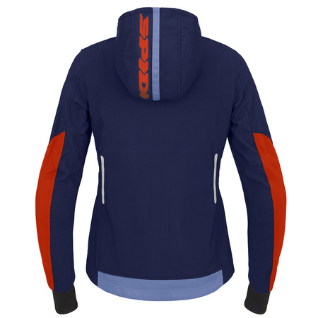 Kurtka tekstylna damska SPIDI HOODIE ARMOR LIGHT LADY NAVY/RED granatowy czerwony