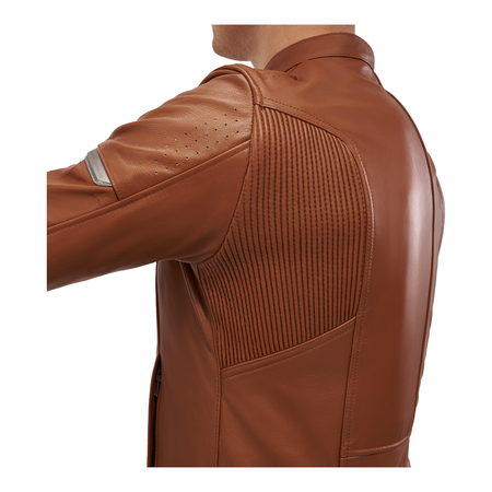 Kurtka skórzana SHIMA HUNTER+ 2.0 LIGHT BROWN brązowy