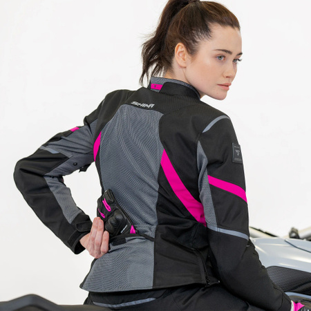 Kurtka tekstylna damska SHIMA RUSH 2.0 VENTED LADY PINK szary różowy czarny