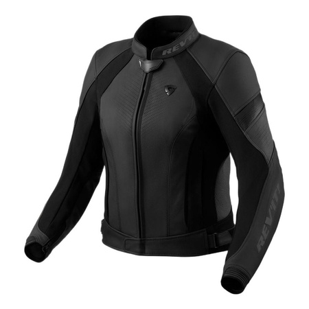 Kurtka skórzana damska REVIT XENA 4 LADY BLACK/ANTHRACITE czarny szary