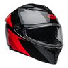 Kask integralny BELL LITHIUM ECE6 SHEAR METALLIC GREY RED czarny czerwony szary