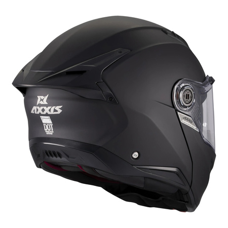 Kask szczękowy AXXIS GHOSTFIGHTER SV SOLID A1 MATT BLACK czarny mat