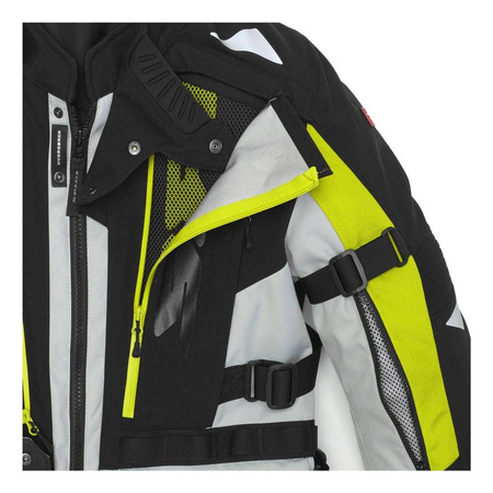 Kurtka tekstylna SPIDI ALLROAD YELLOW FLUO czarny szary żółty fluo