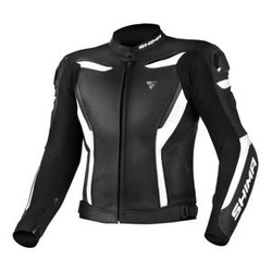 Kurtka skórzana SHIMA CHASE WHITE czarny biały