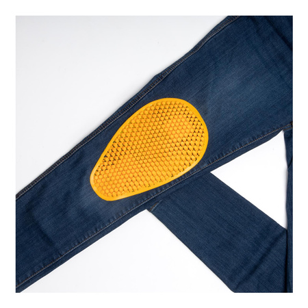 Jeansy motocyklowe OZONE STRIKER SLIM FIT WASHED BLUE niebieski